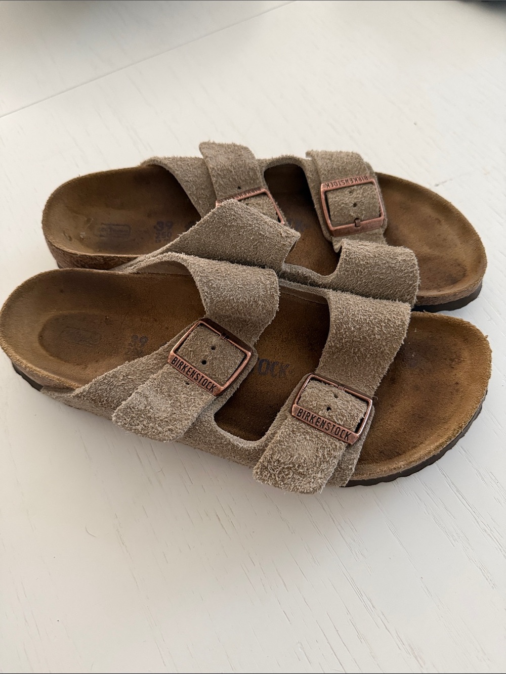 Birkenstock Women’s Two-Strap Suede Sandal 39